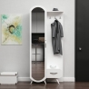 Armadio Da Ingresso Con Anta A Specchio 80x35x180 Kerry Bianco
