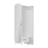 Armadio Da Ingresso Con Anta A Specchio 80x35x180 Kerry Bianco