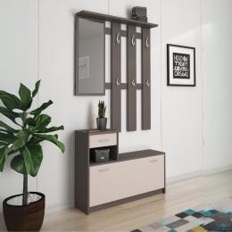 Mobile Ingresso 100 Cm Con Specchio Rudolf Cashmere