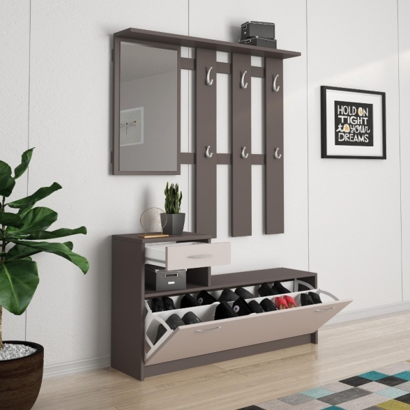Mobile Ingresso 100 Cm Con Specchio Rudolf Cashmere