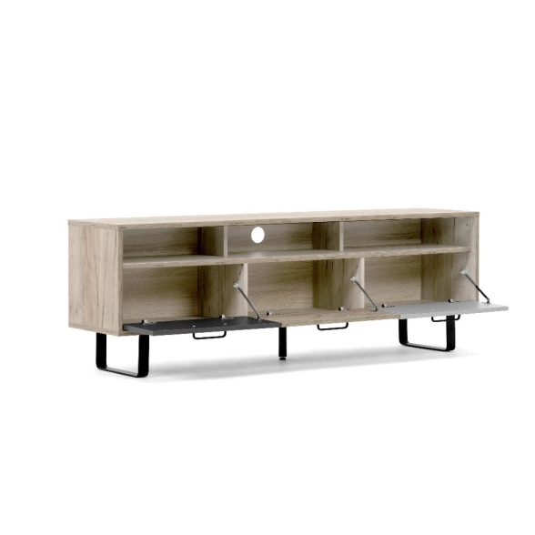 Mobile Porta TV 160 Cm Design Scandinavo Orlando Effetto Legno