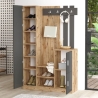 Mobile Ingresso Con Scarpiera E Specchio Rovere E Antracite Roger