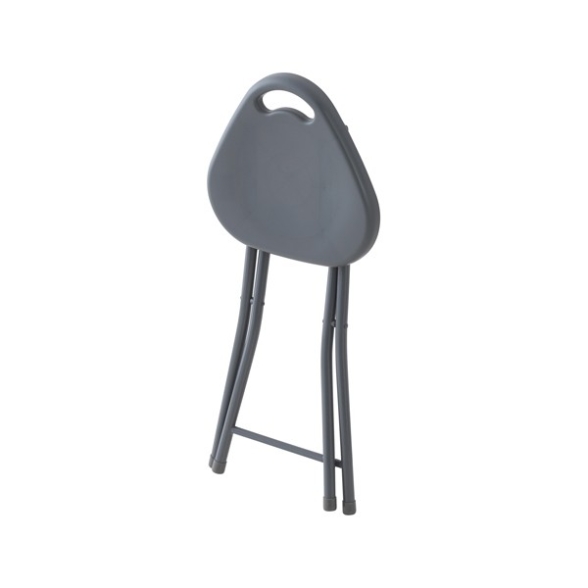 Sgabello Da Bagno Pieghevole In Abs E Gambe In Acciaio Grigio