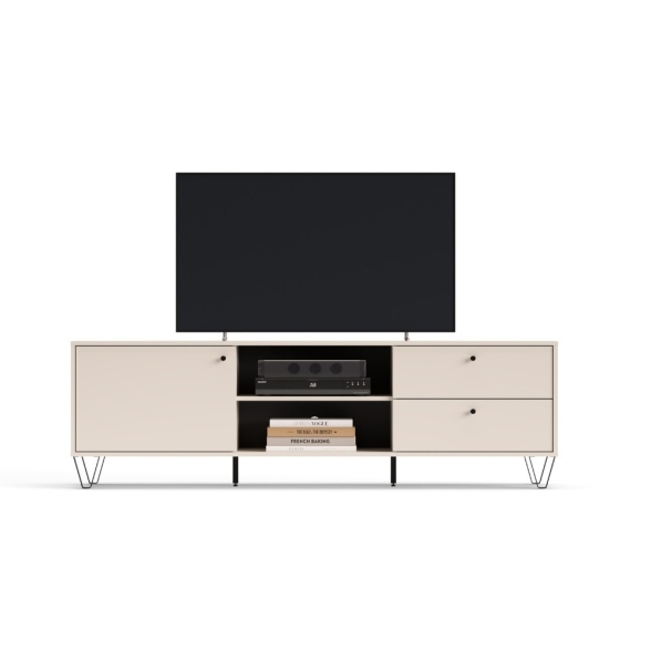 Mobile TV 180 Cm Con Anta Cassetti E Vani A Giorno Aldo Panna