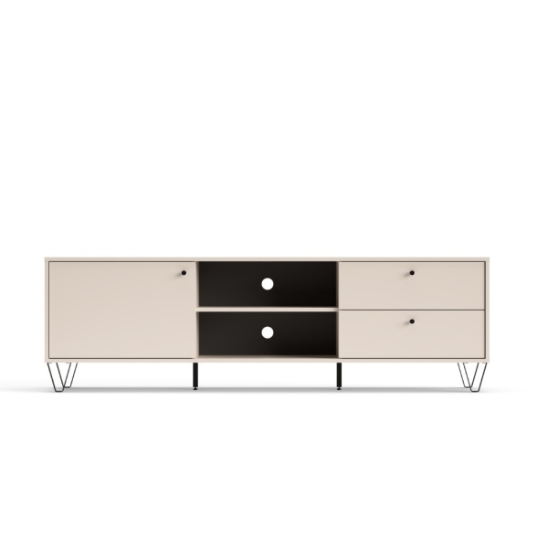 Mobile TV 180 Cm Con Anta Cassetti E Vani A Giorno Aldo Panna
