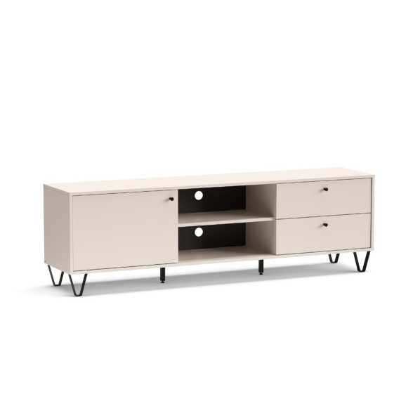 Mobile TV 180 Cm Con Anta Cassetti E Vani A Giorno Aldo Panna
