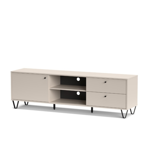 Mobile TV 180 Cm Con Anta Cassetti E Vani A Giorno Aldo Panna