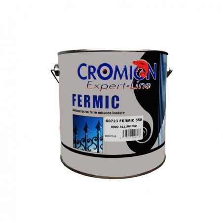 Smalto Di Finitura Al Ferro Micaceo 2,5 lt Alluminio Fermic 550 Italcrom