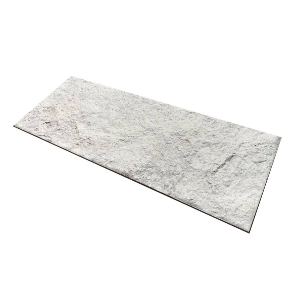 Rivestimento grès porcellanato 16 x 42 cm effetto pietra bianca Talbignano Bianco
