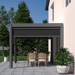 Pergola bioclimatica Ombréa autoportante 3x3M in alluminio
