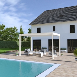 Pergola bioclimatica Ombréa autoportante 3x4M in alluminio