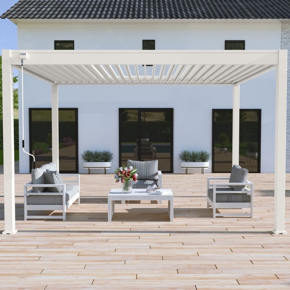 Pergola bioclimatica Ombréa autoportante 3x4M in alluminio