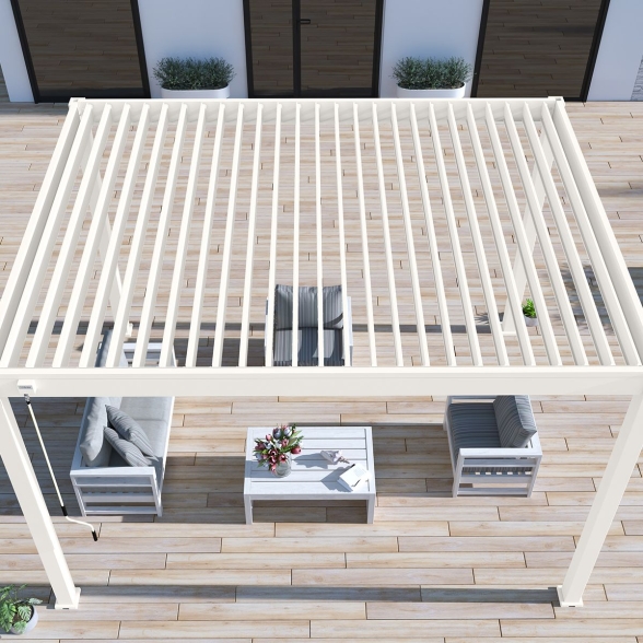 Pergola bioclimatica Ombréa autoportante 3x4M in alluminio