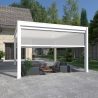 Pergola bioclimatica Ombréa autoportante 4x4M in alluminio