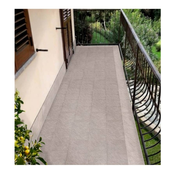 Piastrella grès porcellanato 15 x 30 cm effetto roccia Ardesia Tortora 1619 Ceramiche San Nicola