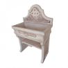 Lavabo in cemento artistico 90 x 50 x h 135 cm Artistica Mediterranea