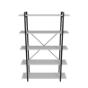Libreria 5 Ripiani Stile Industrial 120x34x180 Jonah Bianca