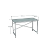 Scrivania Stile Industrial Ferro E Legno 120x60x73 Adam Antracite