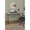 Scrivania Stile Industrial Ferro E Legno 120x60x73 Adam Bianca
