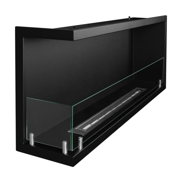 Camino a bioetanolo da incasso ad angolo angolare 120x45 SUTRI 120 SX