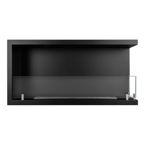 Camino a bioetanolo da incasso ad angolo angolare 90x45 cm SUTRI 90 DX