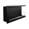 Camino a bioetanolo da incasso ad angolo angolare 90x45 cm SUTRI 90 DX