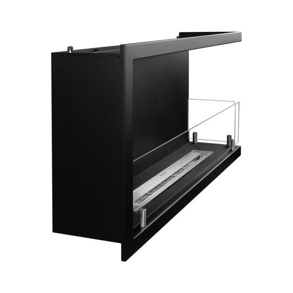 Camino a bioetanolo da incasso ad angolo angolare 90x45 cm SUTRI 90 DX