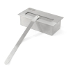Camino a bioetanolo da terra Stoccolma in legno bianco L75xP24xH68 cm