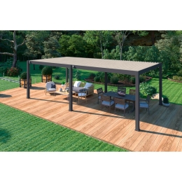 Pergola bioclimatica Ombréa autoportante 4x8M in alluminio