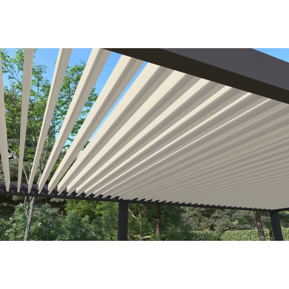 Pergola bioclimatica Ombréa autoportante 4x8M in alluminio