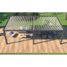 Pergola bioclimatica Ombréa autoportante 4x8M in alluminio