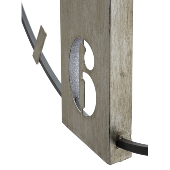 Orologio da muro in metallo stile industrial 61X4,5X63 modello Silvery