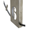 Orologio da muro in metallo stile industrial 61X4,5X63 modello Silvery