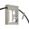 Orologio da muro in metallo stile industrial 61X4,5X63 modello Silvery