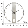 Orologio da muro in metallo stile industrial 61X4,5X63 modello Silvery