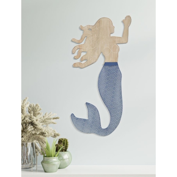 Rivestimento decorativo in ferro design Sirena 30,5X2X60 cm multicolor