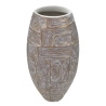 Vaso in resina con decorazioni 24X11,5X59,5 cm modello Eclisse 