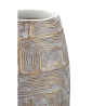 Vaso in resina con decorazioni 24X11,5X59,5 cm modello Eclisse 