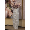 Vaso in resina con decorazioni 25,5X12,5X69,5 cm modello Eclisse 
