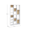 Libreria Con Vani A Cubo 92x30x178 Arctic Bizzotto Bianco-Legno