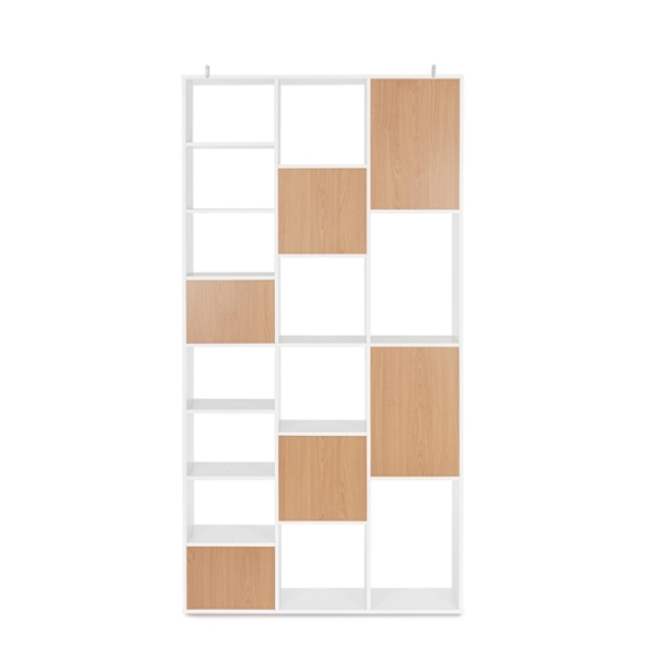 Libreria Con Vani A Cubo 92x30x178 Arctic Bizzotto Bianco-Legno