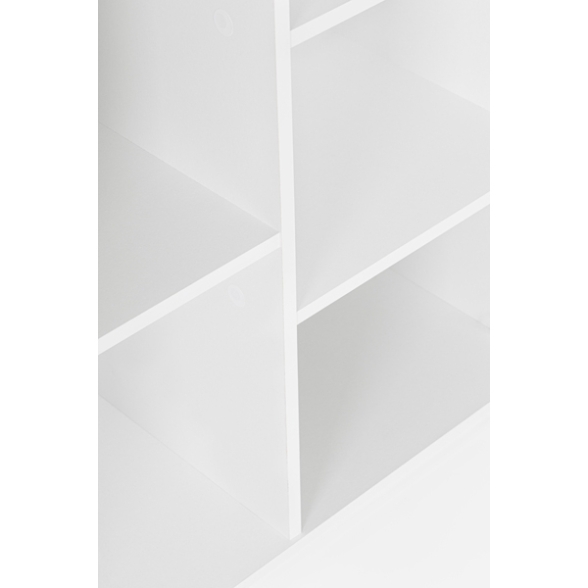 Libreria Con Vani A Cubo 92x30x178 Arctic Bizzotto Bianco-Legno