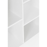 Libreria Con Vani A Cubo 92x30x178 Arctic Bizzotto Bianco-Legno