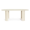 Tavolo Da Pranzo 210x100 Orlando Ovale In Legno Naturale Bizzotto
