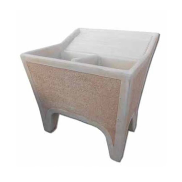 Lavatoio da esterni in cemento decorato Artistica Mediterranea mod. L07