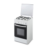 Cucina A Gas 50 Cm Con Forno Volkan Samet Bianca