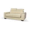 Divano Letto 2 Posti In Tessuto Crema Con Materasso Incluso Plutone