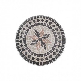 Tavolo Da Esterno In Mosaico Di Pietra Rotondo 60 cm Capri Domus