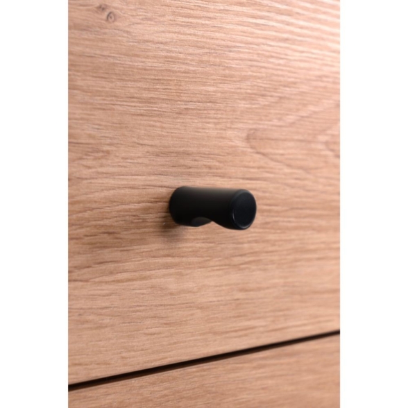 Mobile Ingresso 120 Cm Panca E Specchio Medan Quercia E Antracite
