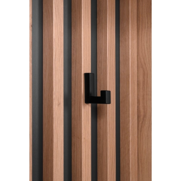 Mobile Ingresso 120 Cm Panca E Specchio Medan Quercia E Antracite